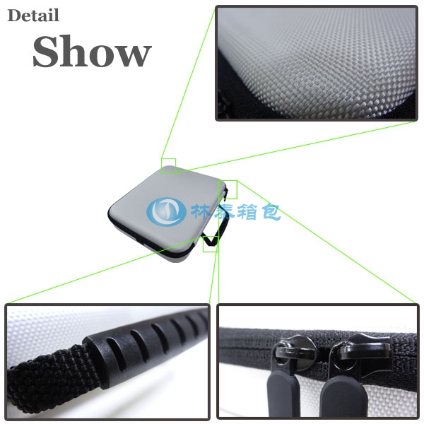 （非標準大號）銀色 EVA相機包拉牌把手細節(jié)